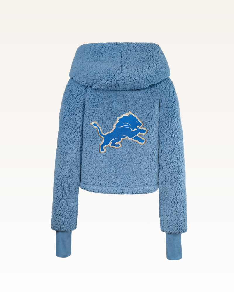 Detroit Lions Cropped Sherpa Lounger Jacket