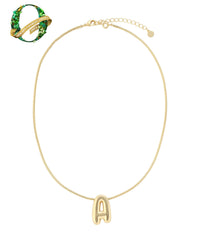 Leo & Luca by Hara Large Balloon Initial Necklace