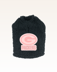 Green Bay Packers Pink Logo Sherpa Pet Jacket