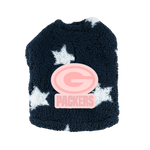 Green Bay Packers Pink Logo Sherpa Pet Jacket
