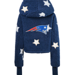 New England Patriots Cropped Sherpa Lounger Jacket