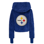 Pittsburgh Steelers Cropped Sherpa Lounger Jacket
