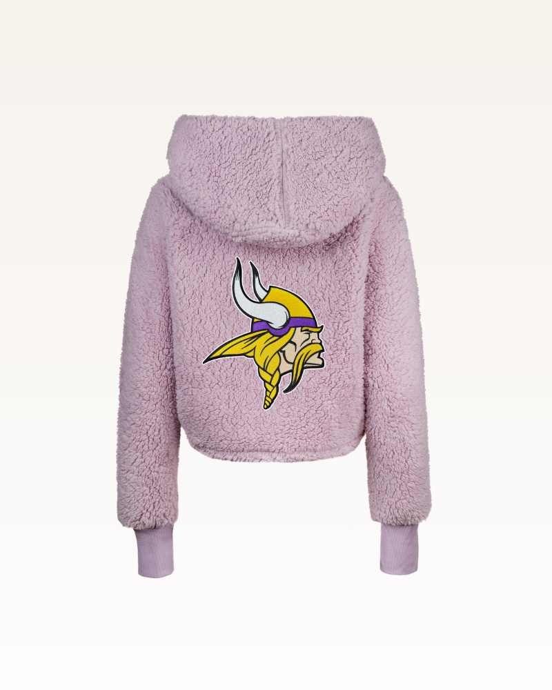 Minnesota Vikings Cropped Sherpa Lounger Jacket